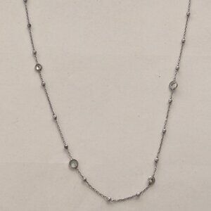 NOMINATION 925 Sterling Dainty Channel Set Crystal Necklace